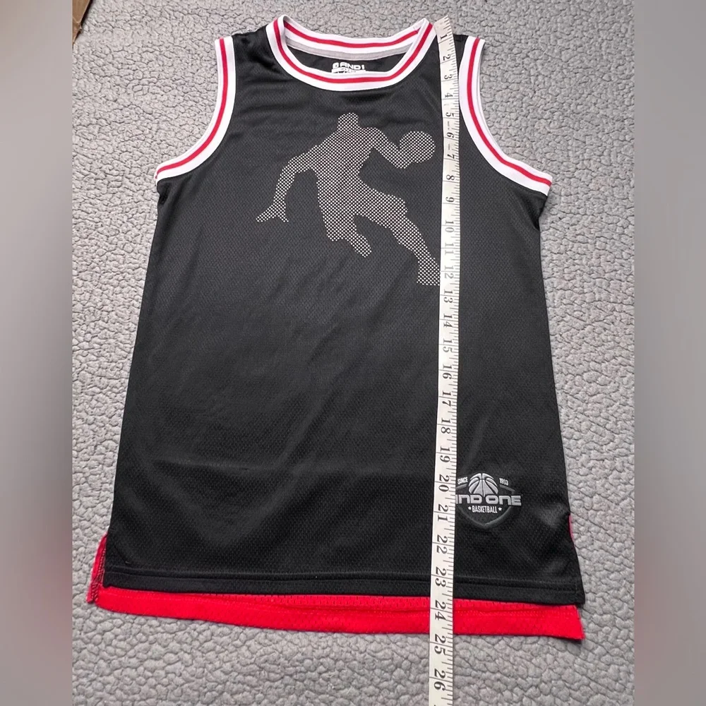 And 1 Polyester Mesh Basketball Jersey Big Boys Size Large 10/12 - Picture 8 of 10